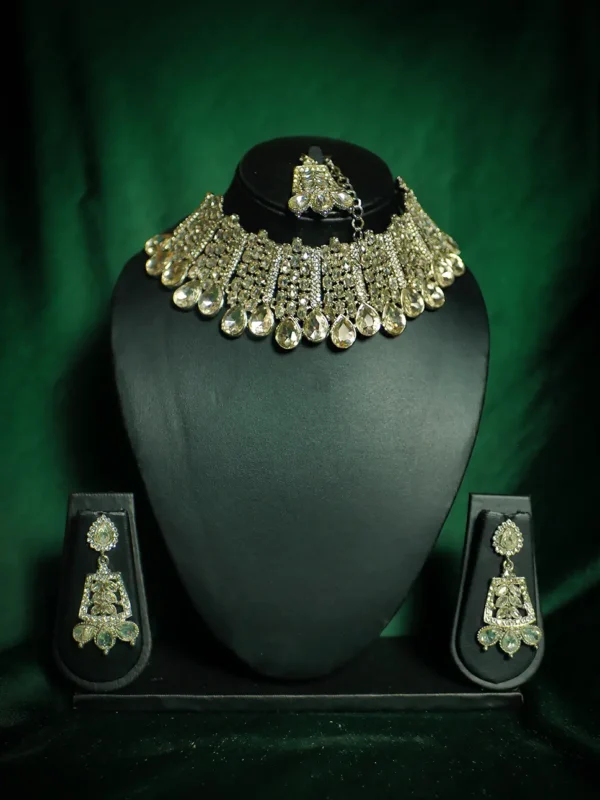 Posh Choker Set for Bride Wedding Rental - 35