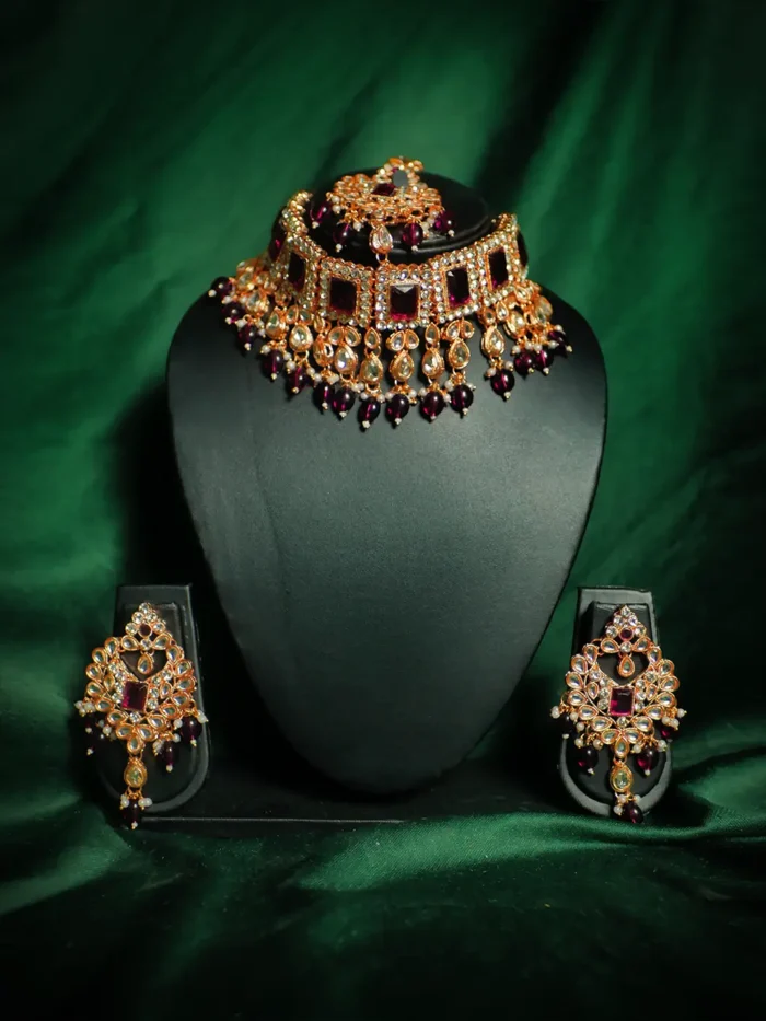Posh Choker Set for Bride Wedding Rental - 48